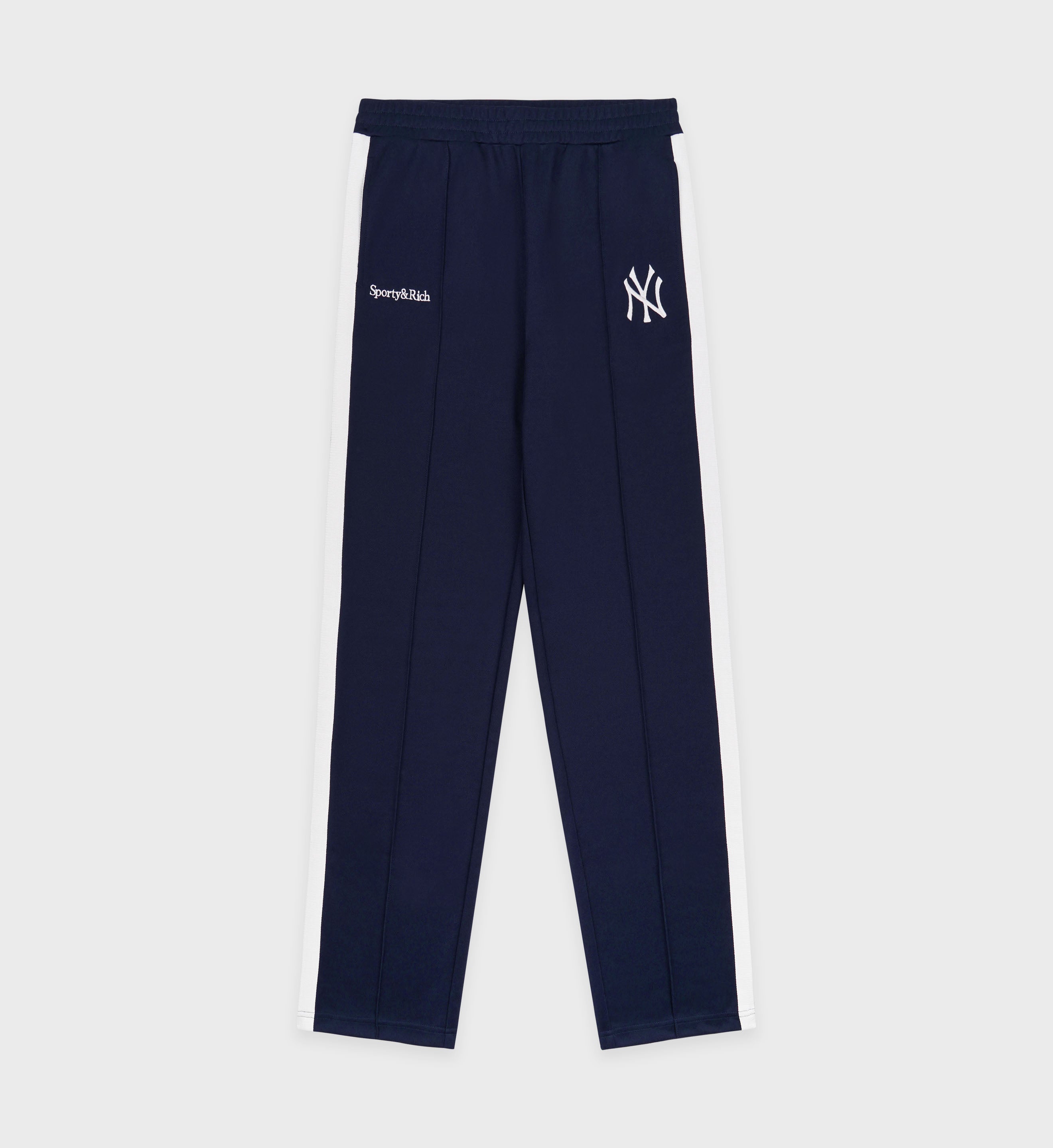 Yankees Serif Track Pants - Navy/White