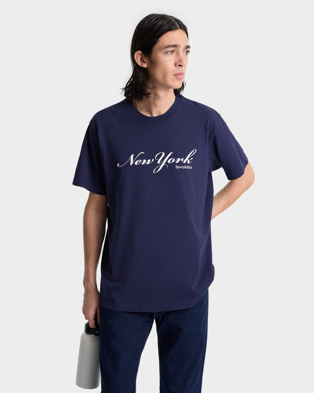 New York T-Shirt - Navy/White