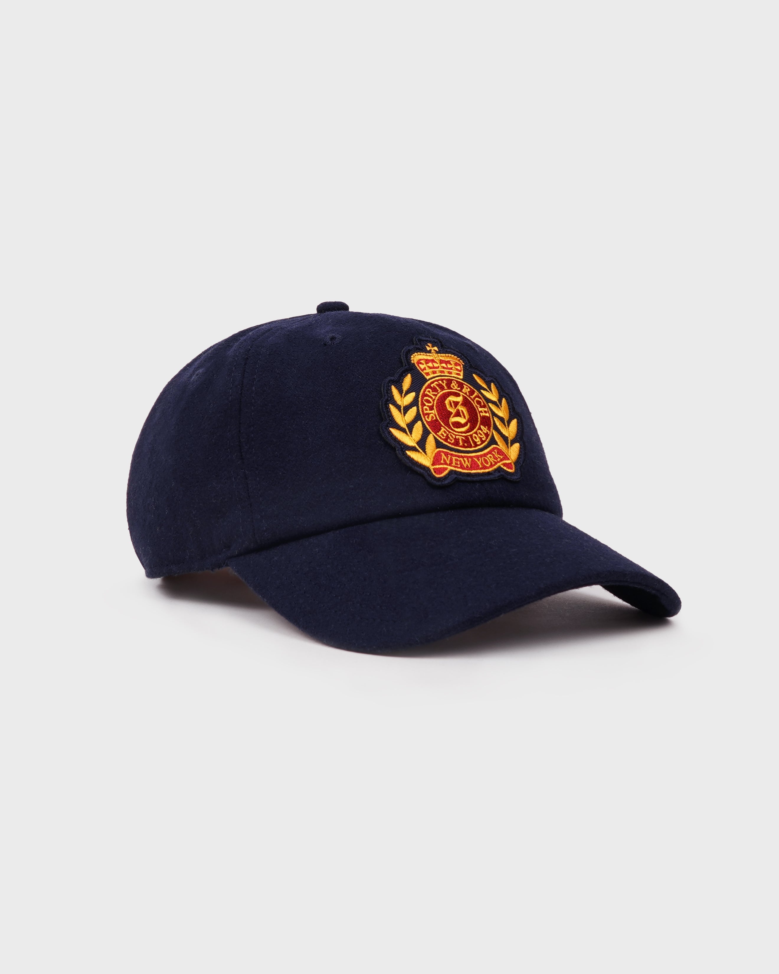 NY Crest Wool Hat - Navy