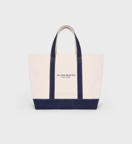 NY Health Club Tote Bag - Natural/Navy