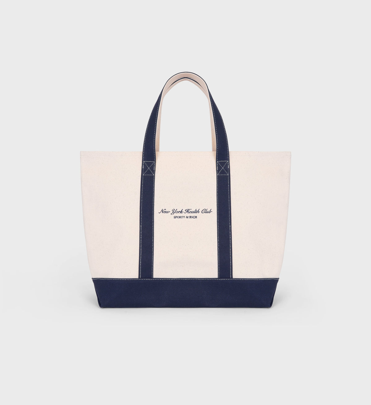 NY Health Club Tote Bag - Natural/Navy