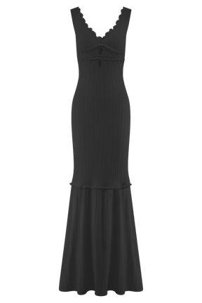 Natalie Off Shoulder Maxi Dress - Black