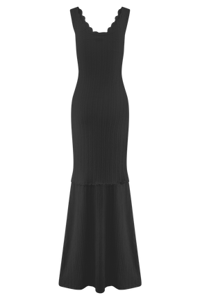 Natalie Off Shoulder Maxi Dress - Black