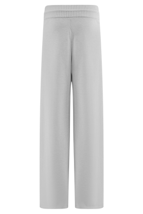 Natalya Knit Wide Leg Pants - Heather Grey Marle
