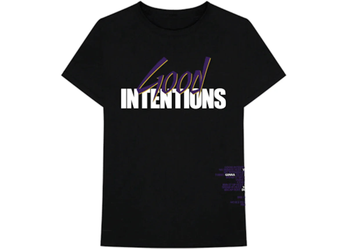 VLone x Nav Good Intentions Black Doves Tee