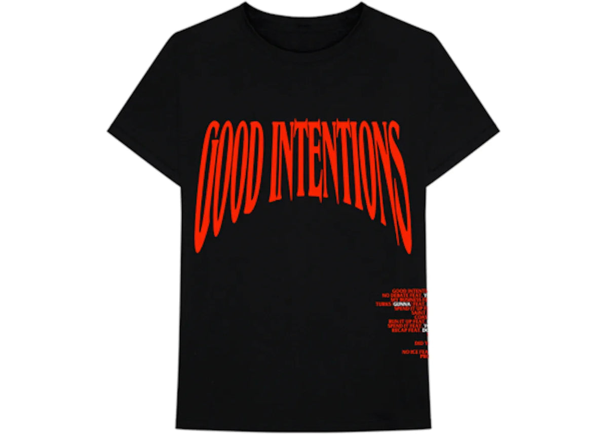 VLone x Nav Good Intentions Black Tee