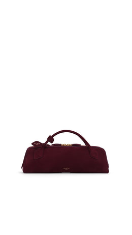 LE TECKEL CLUTCH IN SUEDE