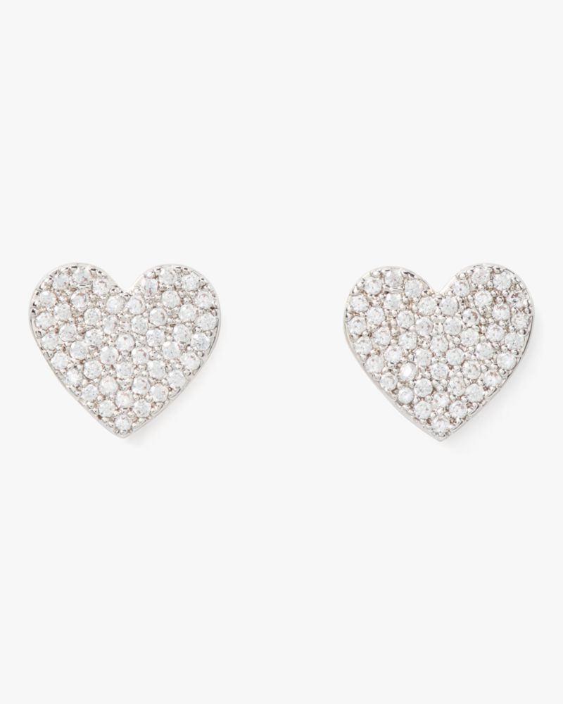 Yours Truly Pave Heart Studs