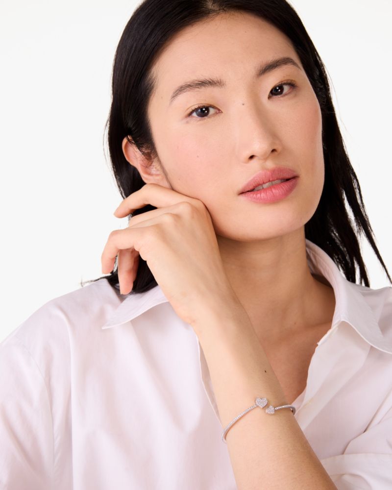 Yours Truly Pave Open Hinge Cuff