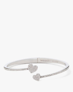 Yours Truly Pave Open Hinge Cuff
