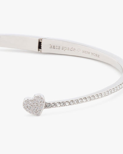 Yours Truly Pave Open Hinge Cuff