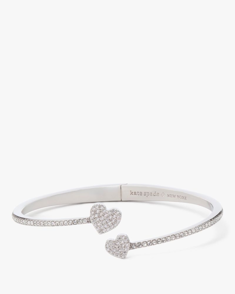 Yours Truly Pave Open Hinge Cuff