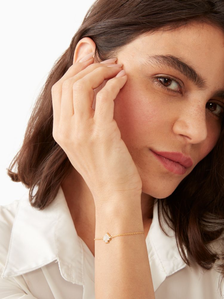 Everyday Spade Pave Slider Bracelet