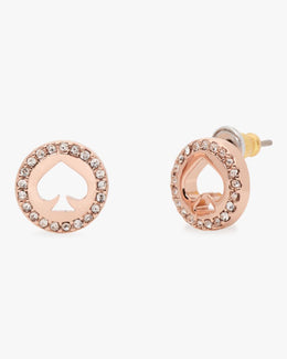 Spot The Spade Pave Halo Spade Studs