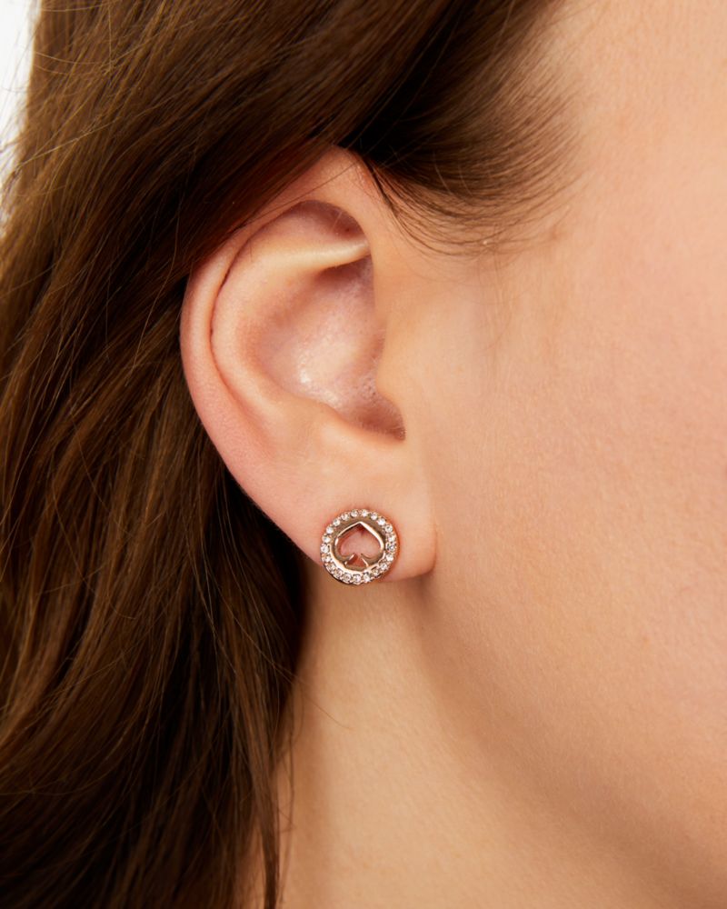 Spot The Spade Pave Halo Spade Studs