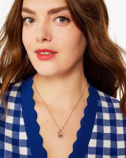 Spot The Spade Pave Charm Pendant Necklace