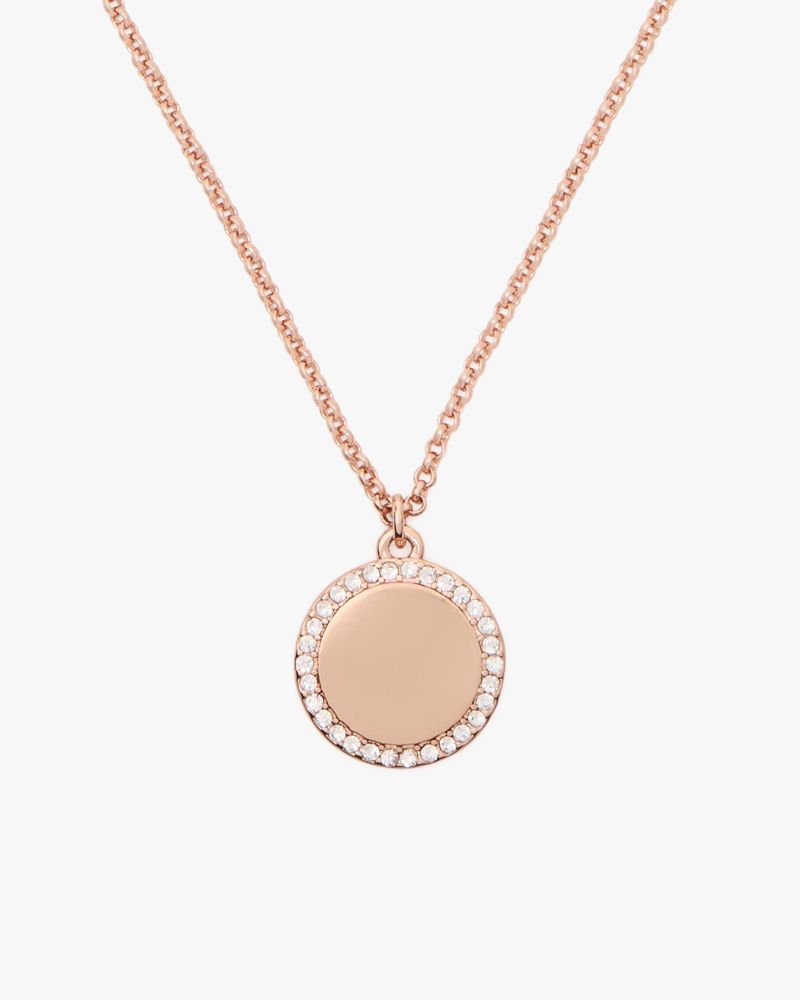 Spot The Spade Pave Charm Pendant Necklace