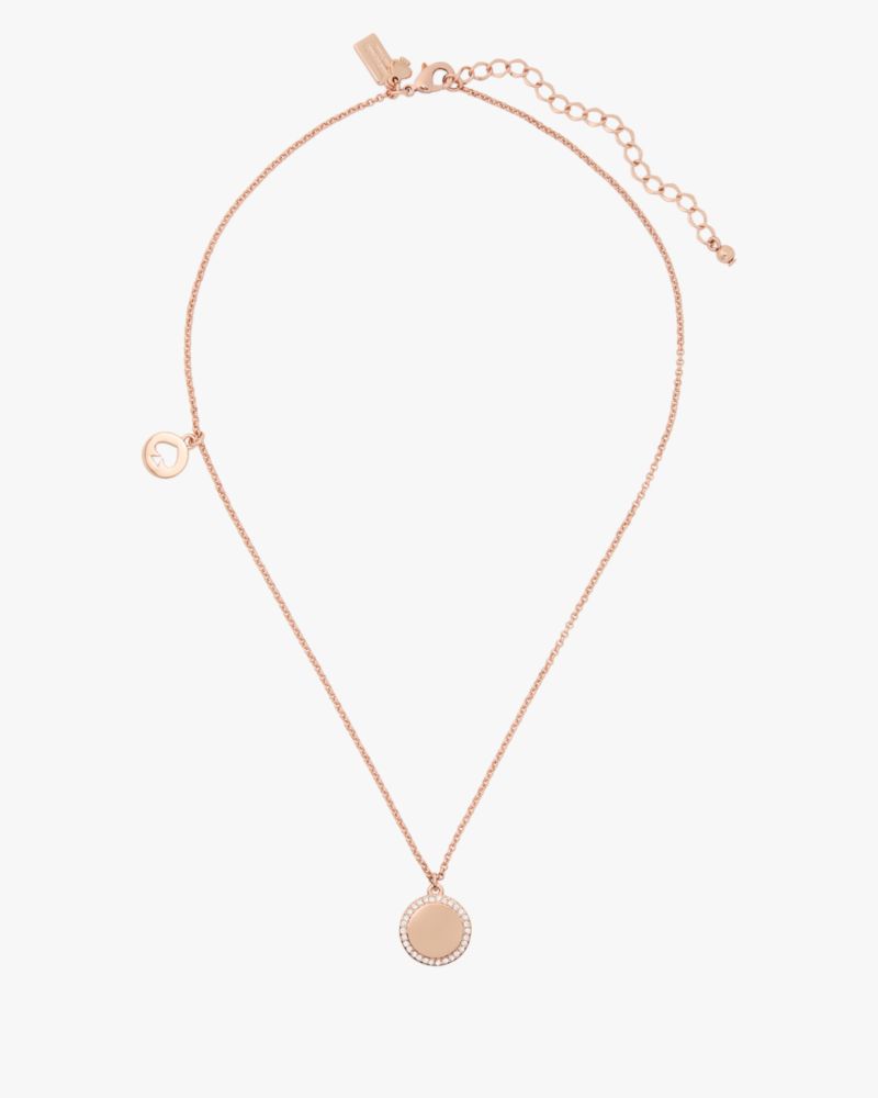 Spot The Spade Pave Charm Pendant Necklace