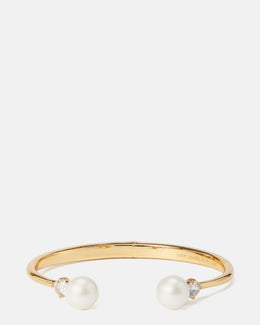 Pearls Of Wisdom Open Hinged Bangle