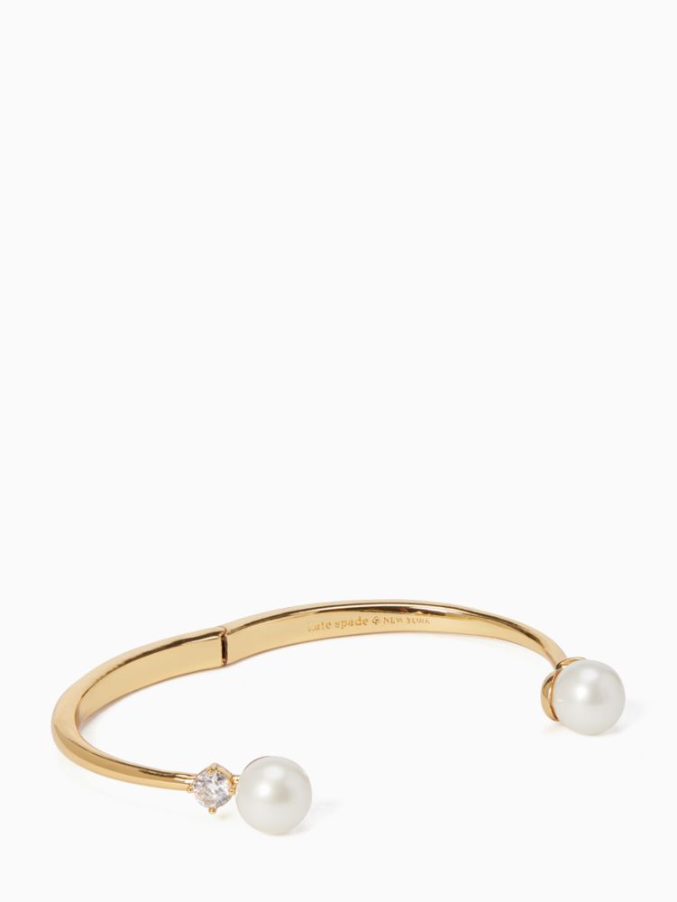 Pearls Of Wisdom Open Hinged Bangle