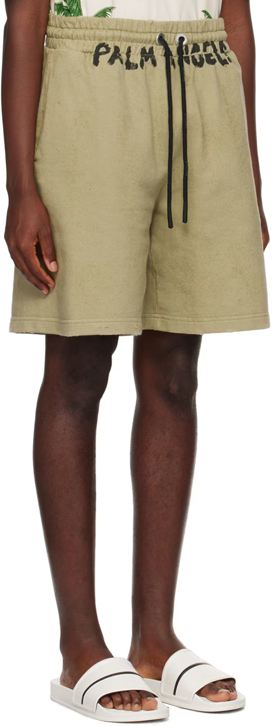 Khaki Faded Shorts