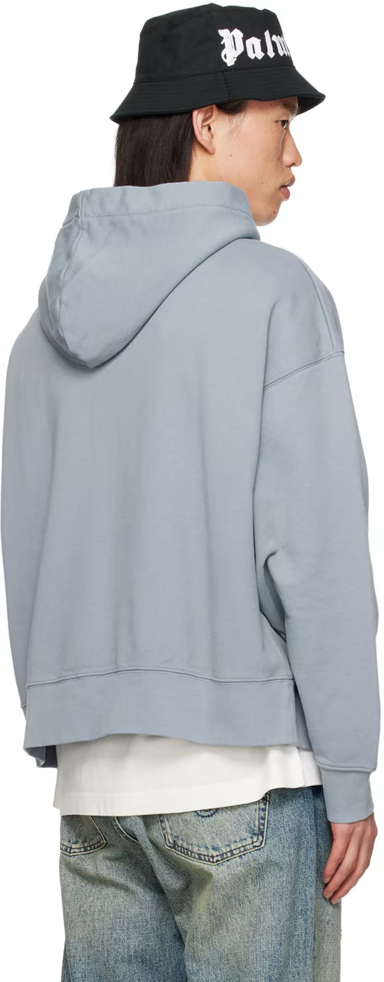 Gray Printed Hoodie