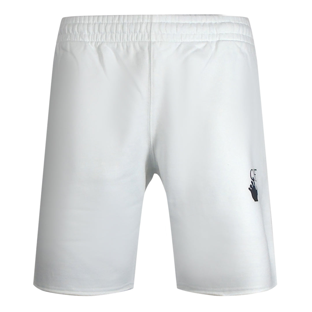 Off-White Caravaggio Printed Sweat Shorts in White