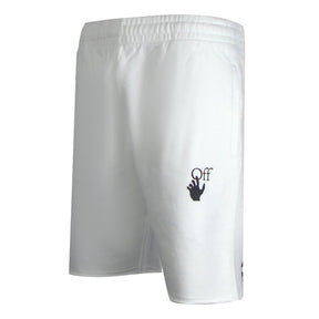 Off-White Caravaggio Printed Sweat Shorts in White