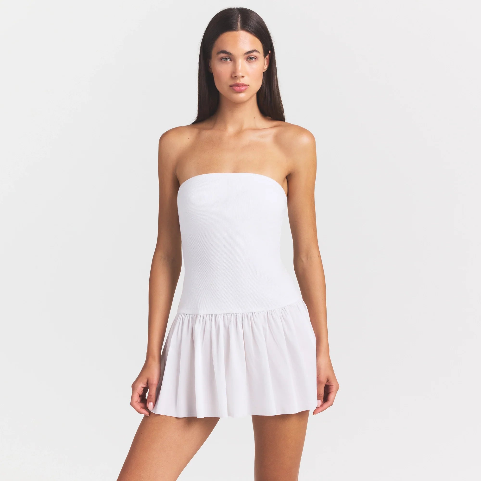 Poplin Apparel Mini Tube Dress