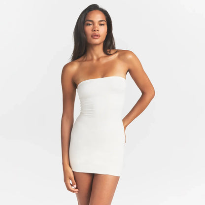 Cotton Jersey Mini Tube Dress