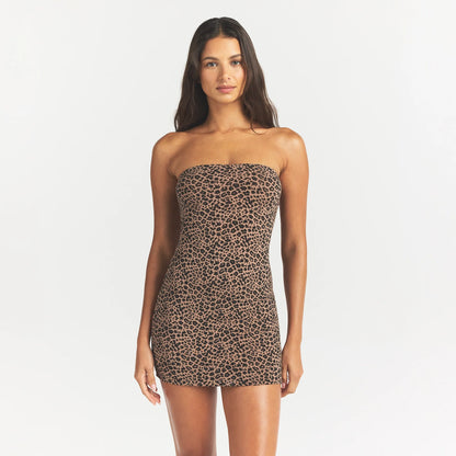 Cotton Jersey Mini Tube Dress