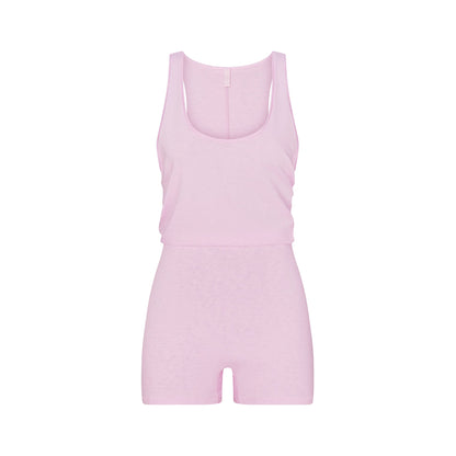 WORN IN JERSEY HEART ONESIE | BABY PINK