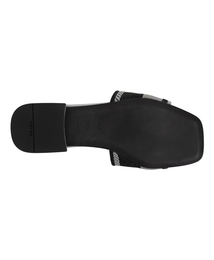 Prada Quilted Leather Strap Sandals