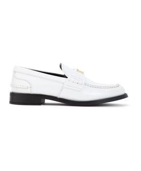 Prada White Loafer Shoes Elegant Footwear Choice