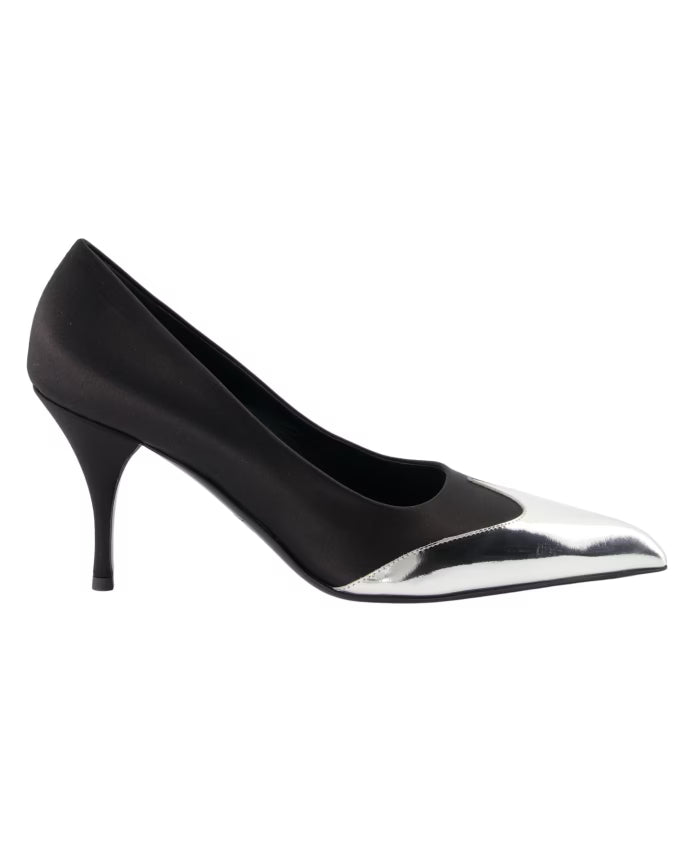 Prada Satin and leather pumps