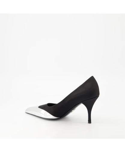 Prada Satin and leather pumps
