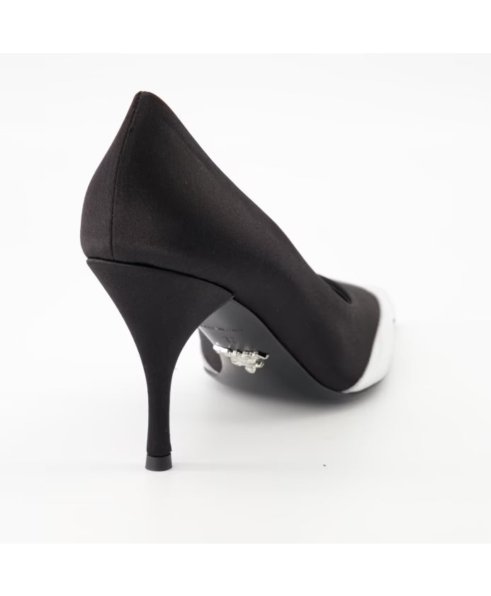 Prada Satin and leather pumps