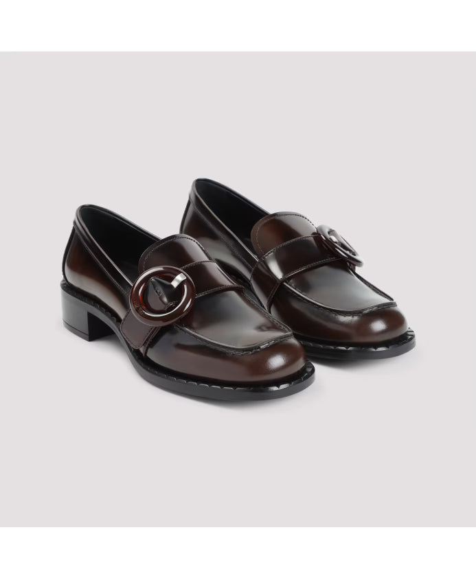 Prada Brown Loafer Shoes for Women