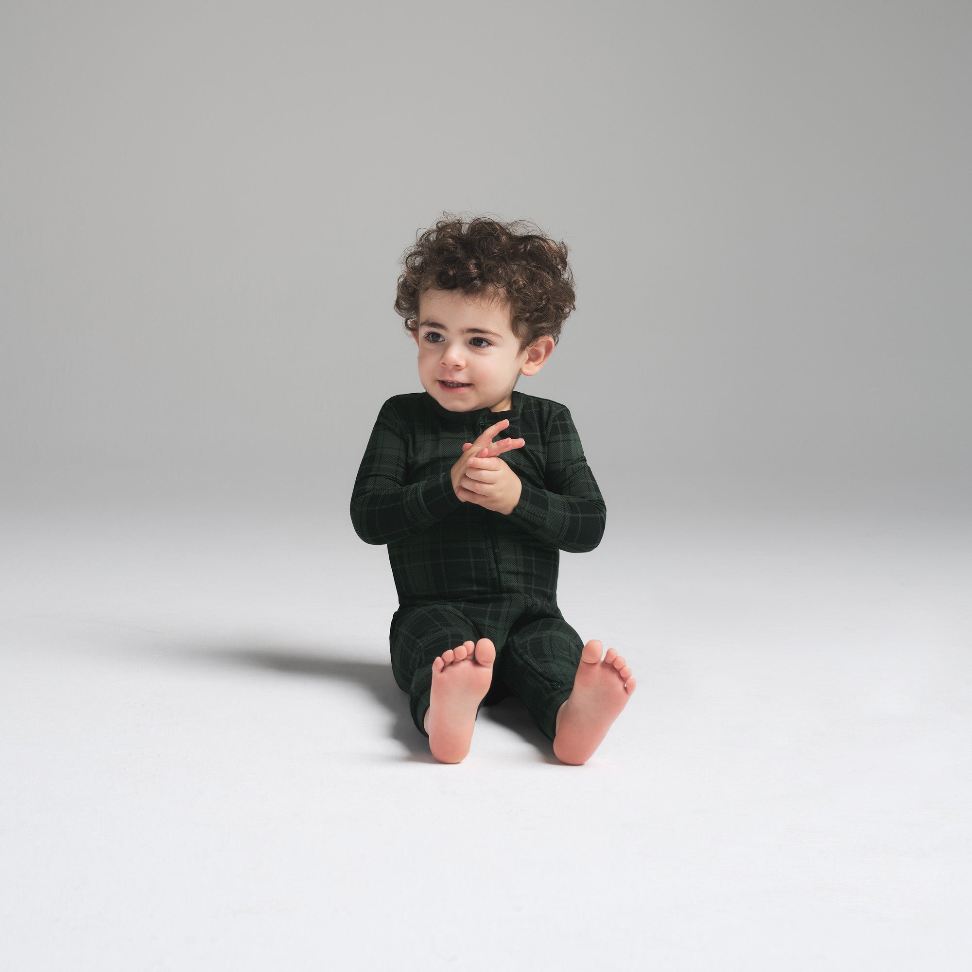 SKIMS SLEEP BABY ONESIE | CYPRESS PLAID