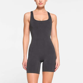 OUTDOOR MID THIGH ONESIE | ASH