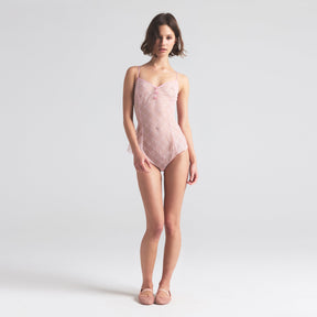 SPRING INTIMATES TEDDY | CHERRY BLOSSOM BOW TULLE