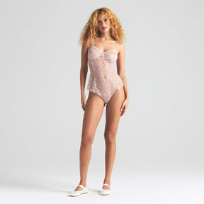 SPRING INTIMATES TEDDY | MARBLE MULTI TULLE