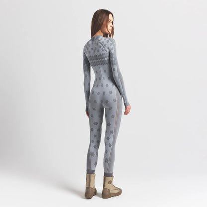 SKIMS FIRST LAYERS TURTLENECK CATSUIT | MIRROR WINTER FAIR ISLE