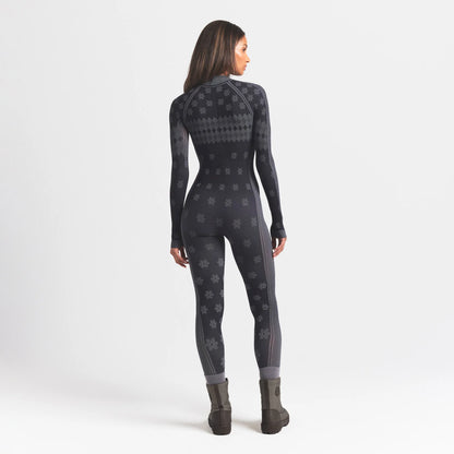 SKIMS FIRST LAYERS TURTLENECK CATSUIT | OBSIDIAN WINTER FAIR ISLE