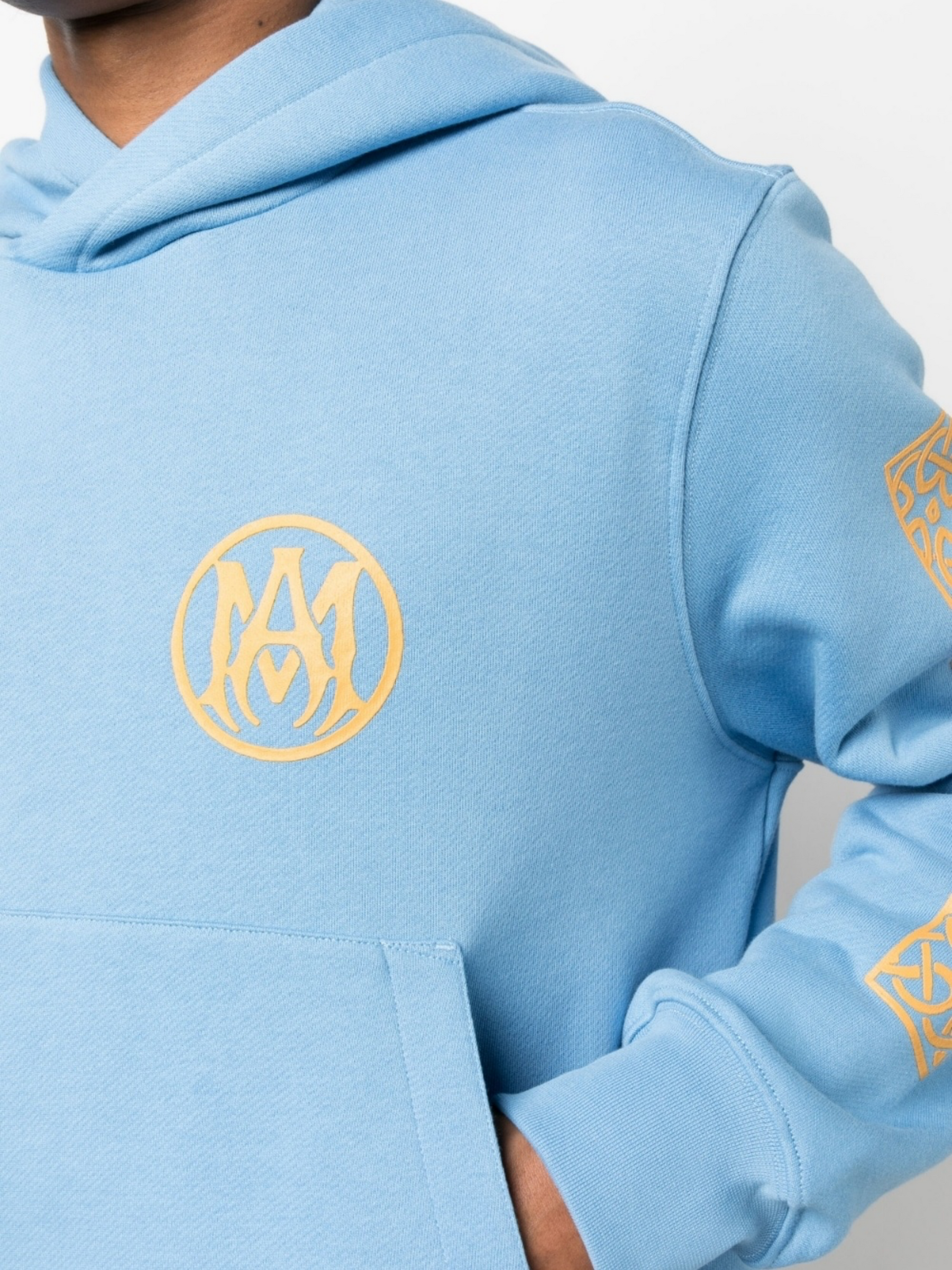 AMIRI OUIJA BOARD HOODIE CAROLINA BLUE