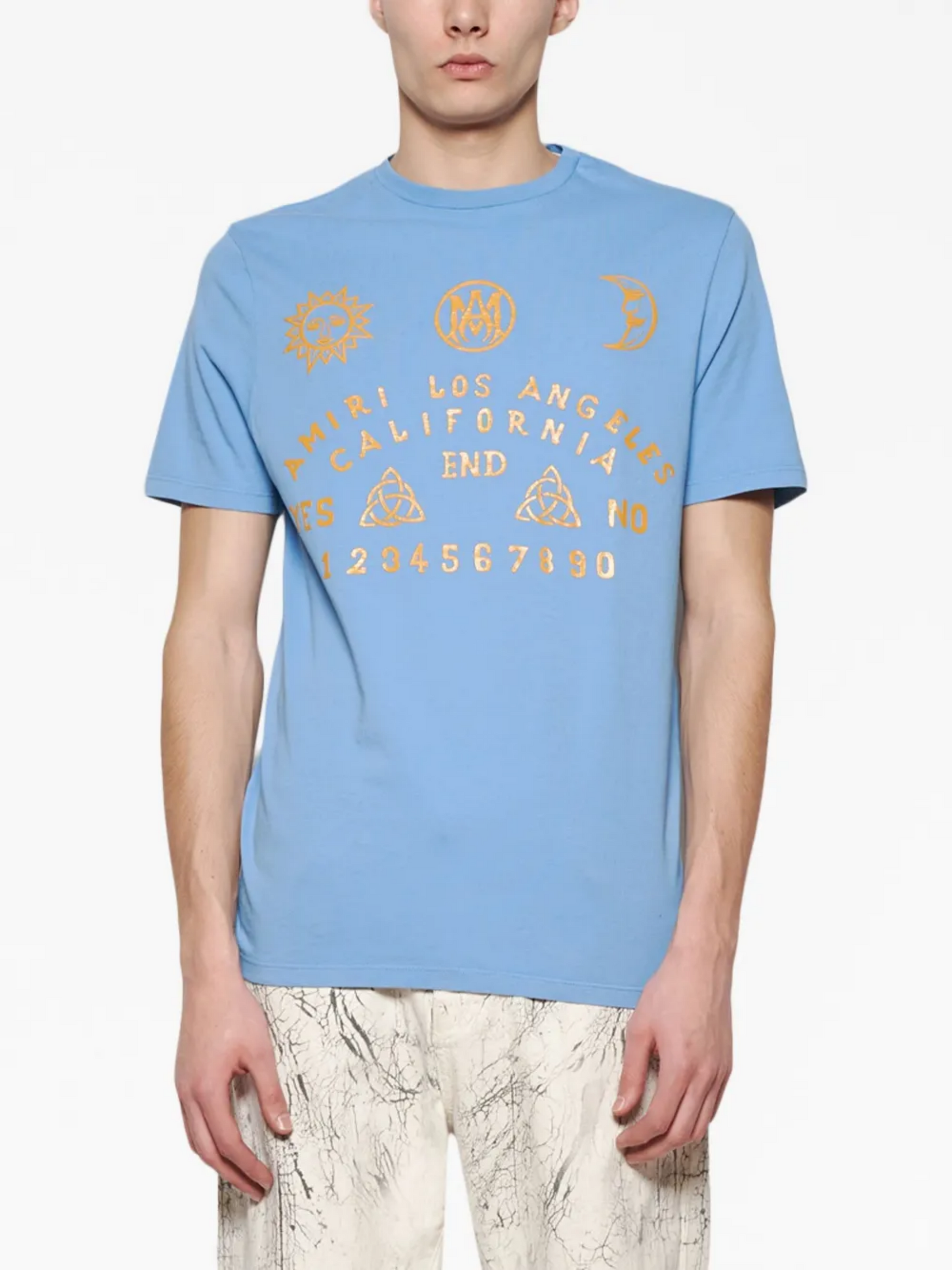 AMIRI OUIJA BOARD TEE CAROLINA BLUE