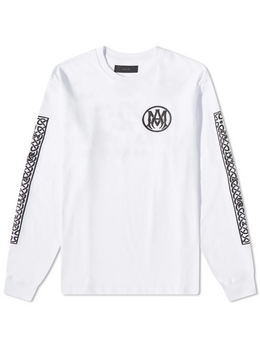 AMIRI OUIJA LONG SLEEVE TEE WHITE