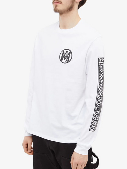 AMIRI OUIJA LONG SLEEVE TEE WHITE