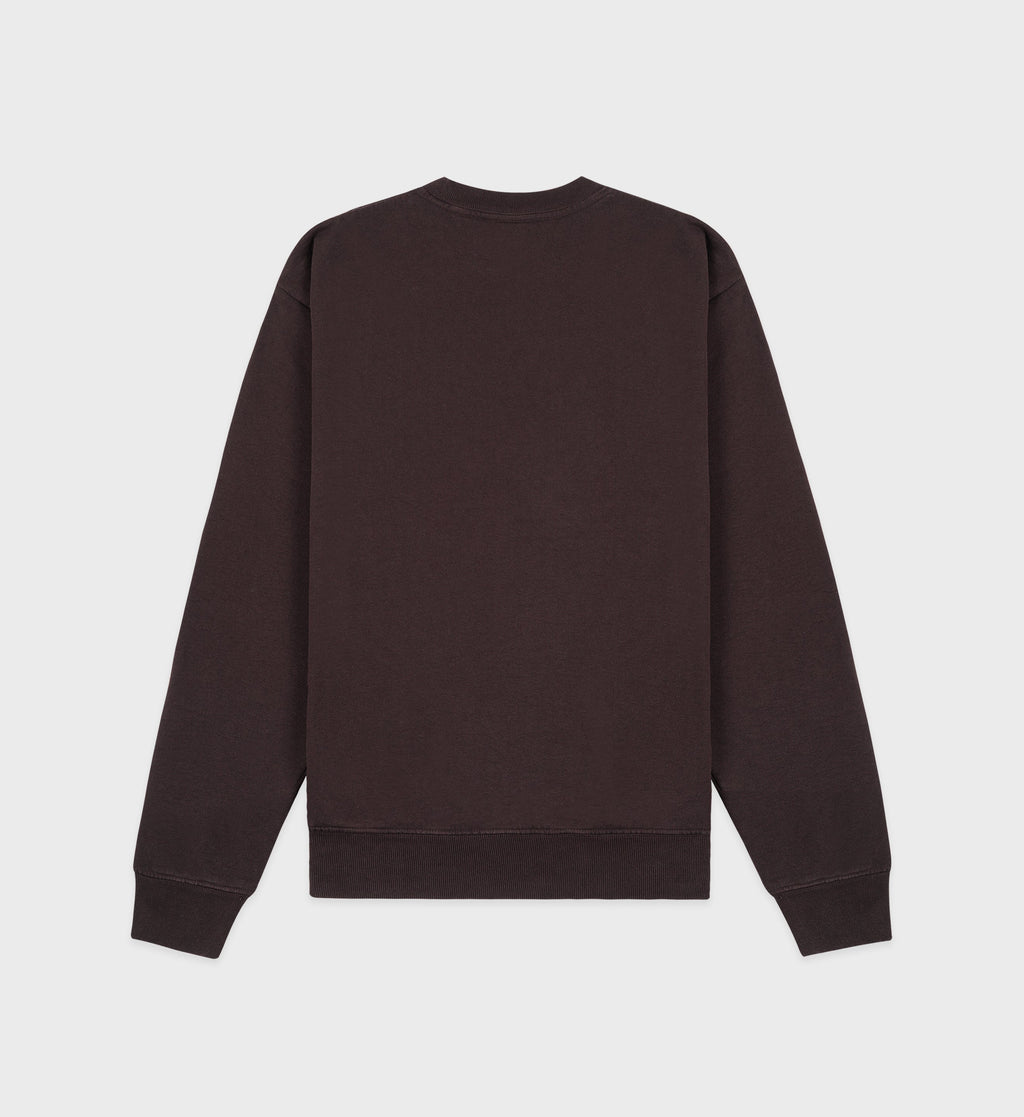 Oval Health crewneck - Chocolate/Cream