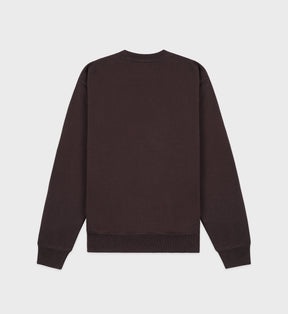 Oval Health crewneck - Chocolate/Cream